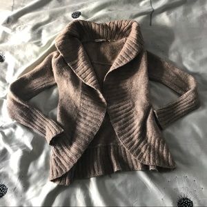 VINCE Camel Wool Cardigan Sweater